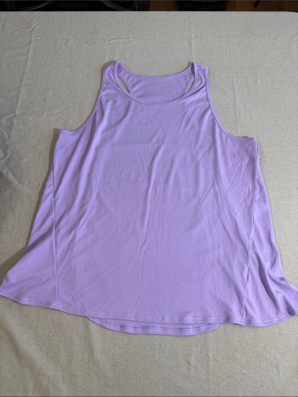 Layer 8 Women’s XL Lavender Purple Racerback Split Back Workout Tank